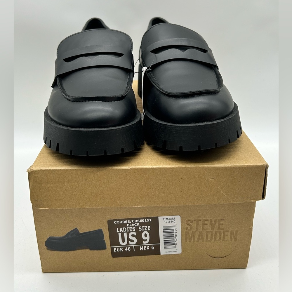Steve Madden Black Loafers - Picture 12 of 13